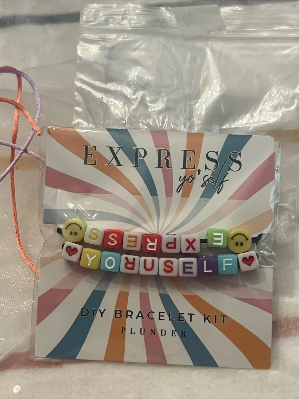 Express Pastel Multicolor 'EXPRESS YOURSELF' DIY Bracelet Kit